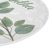 Name der sizilianischen Zitronen Schneidebrett (Ecke)