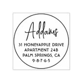 Name der Skriptfamilie Einfache Personalisierte Ad Gummistempel (Prägung)