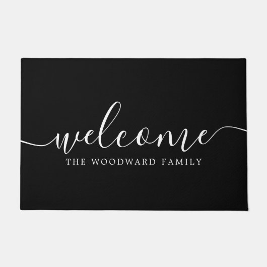 Name der Skriptfamilie Personalisiert Fußmatte (Vorderseite)