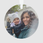 Name der Snowflake-Familie Ornament (Rückseite)