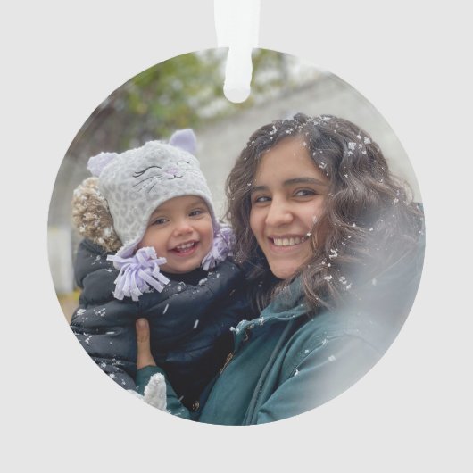 Name der Snowflake-Familie Ornament (Rückseite)