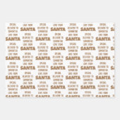 Name der Sonderlieferung von Santa Red Gold White Geschenkpapier Set (Vorderseite 3)