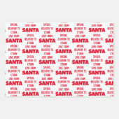 Name der Sonderlieferung von Santa Red Gold White Geschenkpapier Set (Vorderseite 2)