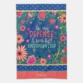 Name der sonnigen, unbeaufsichtigten Bienenblume Geschirrtuch (Vertikal)