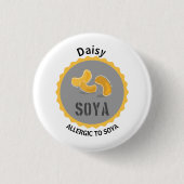 Name der Soya Allergie Button (Vorderseite)
