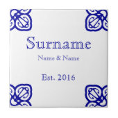 Name der spanischen Familie Fliese (Vorderseite)