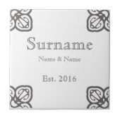 Name der spanischen Familie Fliese (Vorderseite)