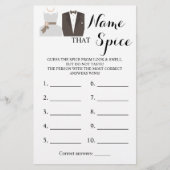 Name der Spice Bridge & Groom Game Card Flyer (Vorne)