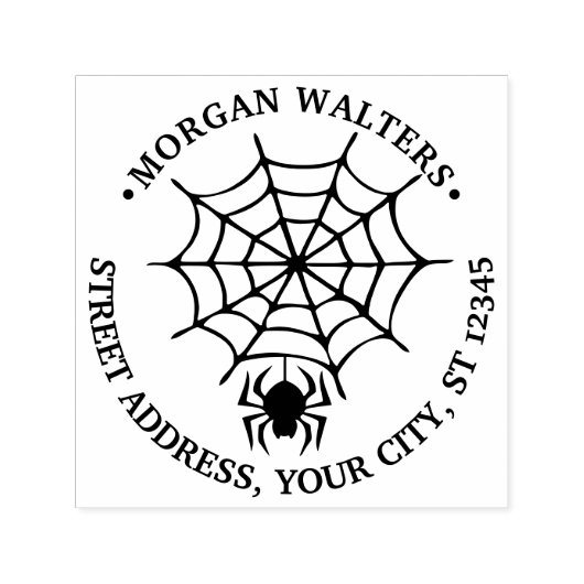 Name der SpiderWeb- und Spider-Silhouette Permastempel (Design)