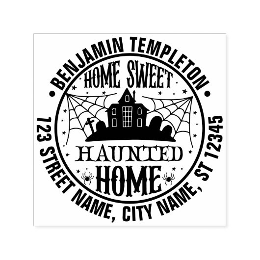 Name der Spuk Spider-Webs von Creepy Permastempel (Design)