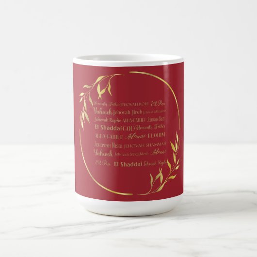 Name der Tasse Gottes (Rot/Gold) (Mittel)
