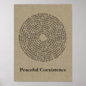 Name der Tiergruppe/Imitate der Friedlichen Koexis Poster (Vorne)