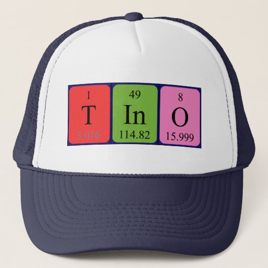 Name der Tino-Tabelle Truckerkappe (Vorderseite)