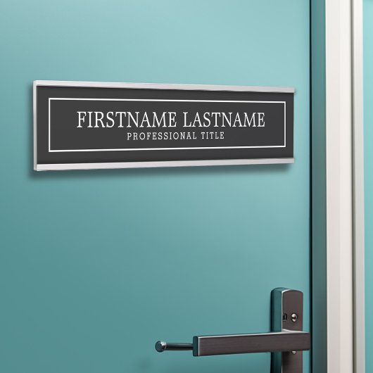 Name der traditionellen schwarzen und weißen Grenz Türschild