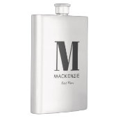 Name der Trauzeuge Monogramm Flachmann (Rechts)