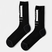 Name der Trauzeuge Monogramm Socken (Linkes Detail)