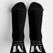 Name der Trauzeuge Monogramm Socken (Oben)