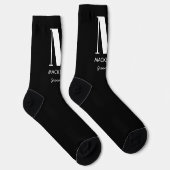 Name der Trauzeuge Monogramm Socken (Rechts)