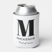 Name der Trauzeugin Dosenkühler (Kanne Vorderseite)