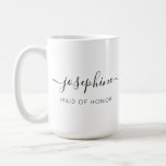 Name der Trauzeugin Ich kann nicht sagen, dass ich Kaffeetasse<br><div class="desc">Freuen Sie sich auf Ihre Trauzeugin mit dem Trauzeugin-Namen "Ich kann nicht sagen, dass ich ohne Sie mache" Kaffeepause, eine perfekte Ergänzung zu Ihrem Bridesmaid-Angebot. Dieser personalisierte Schlamm zeigt einen eleganten Script-Schriftart, der den Namen Ihres Freundes schön darstellt, begleitet von moderner Typografie für den Titel "Trauzeugin". Die herzliche Nachricht "Ich...</div>