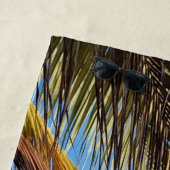 Name der Tropical Beach Palm Monogram Strandtuch (Beispiel)
