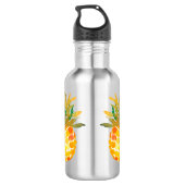 Name der tropischen Ananas Edelstahlflasche (Rückseite)