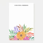 Name der tropischen Flora Post-it Klebezettel (Vorderseite)