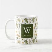 Name der Tropischen Weihnachtsmonogramm Kaffeetasse (Links)