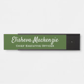 Name der Tür Zeichen Schild Schild - Grün von Oliv (Vorderseite )