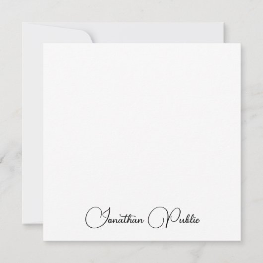 Name der Typografie Moderne elegante Vorlage (Rückseite)