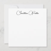 Name der Typografie Moderne elegante Vorlage (Vorderseite)