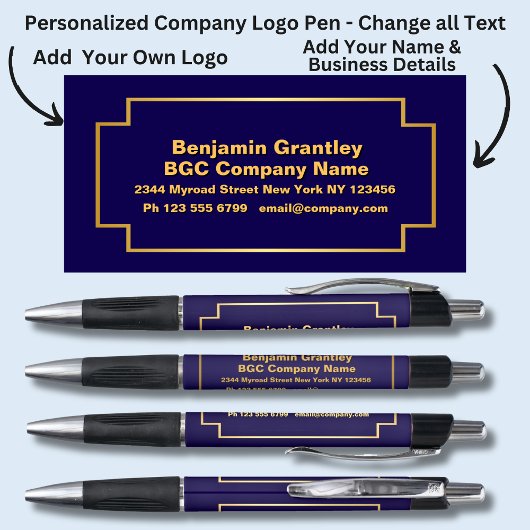 Name der Unternehmen, Name des orangefarbenen Gold Kugelschreiber