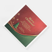 Name der Unternehmensgruppe Meldung Red Christmas  Serviette (Ecke)