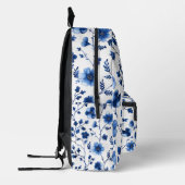 Name der Vintagen französischen Blumenmuster Bedruckter Rucksack (Links)