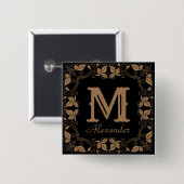 Name der Vintagen Personalisierten blutblutblutdru Button (Vorne & Hinten)