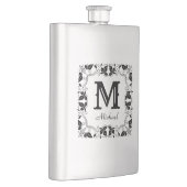 Name der Vintagen Personalisierten blutblutblutdru Flachmann (Rechts)