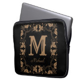 Name der Vintagen Personalisierten blutblutblutdru Laptopschutzhülle (Vorderseite Links)