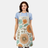 Name der Vintagen Retro-Floral Schürze (Getragen)