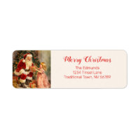 Name der Vintagen Rücksendeadresse für Santa und K