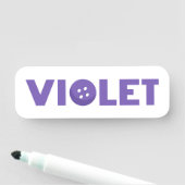 Name der Violett-Taste Namensschild (Beispiel)