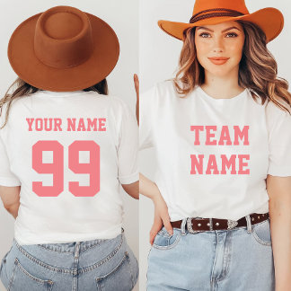 Name der Vorderseite der Fußball-Baseball-Fußball- T-Shirt