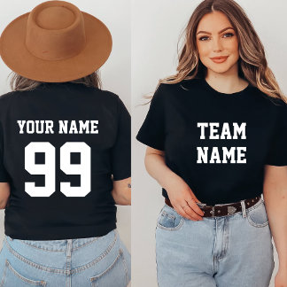 Name der Vorderseite der Vorderseite des Teams für T-Shirt
