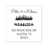 Name der Waldkiefernwälder Permastempel (Design)