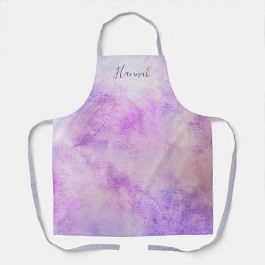 Name der Wasserfarbe des Lila Lavendels Schürze (Vorderseite)
