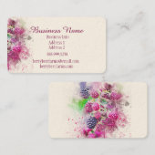 Name der Wasserfarben Berries Visitenkarte (Vorne/Hinten)