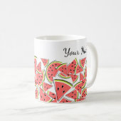 Name der Wassermelone Kaffeetasse (VorderseiteRechts)
