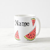Name der Wassermelone Kaffeetasse (VorderseiteRechts)