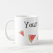 Name der Wassermelone Kaffeetasse (Links)
