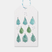 Name der Weihnachtsbaum-Familie Geschenkanhänger (Rückseite)