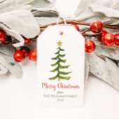 Name der Weihnachtsbaum-Familie Geschenkanhänger